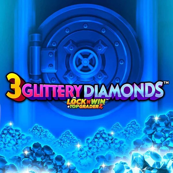 3 Glittery Diamonds logo by PearFiction Studios at Ninlay Casino