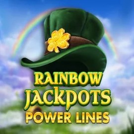 Rainbow Jackpots Power Lines logo by Red Tiger Gaming at Ninlay Casino